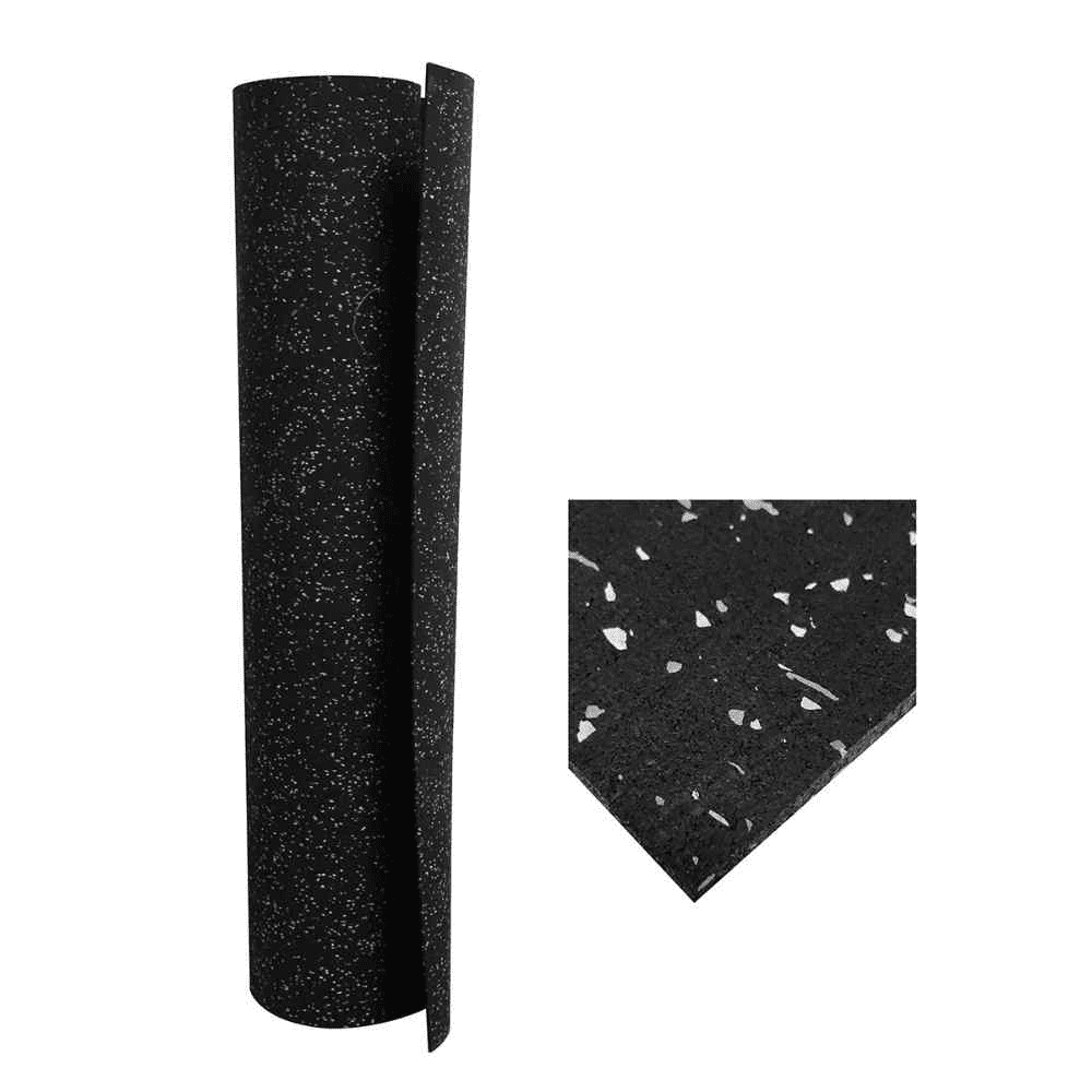 Piso de Caucho en Rollo para Gimnasio 6 Mm