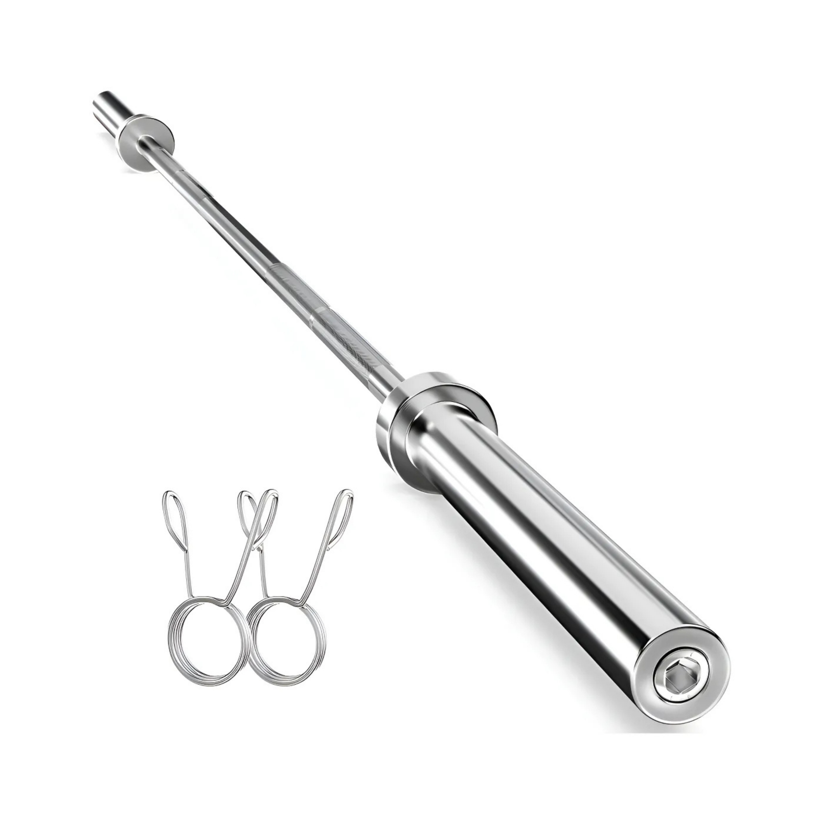 Barra Semiolimpica 35 LBS 1.8 Mts con Buje